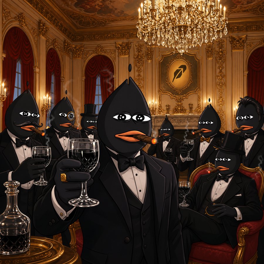 The Brent family toasting crude in the mansion